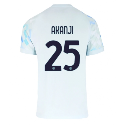 Billige Fotballdrakt Inter Milan Manuel Akanji #25 Replika Bortedrakt 2025-26 Kortermet Billige Fotballdrakt Inter Milan Manuel Akanji #25 Replika Bortedrakt 2025-26 Kortermet